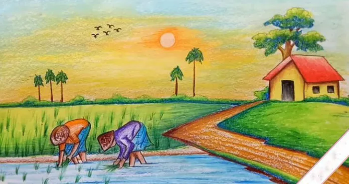 Soạn Mĩ thuật lớp 9 Bài 18: Vẽ tranh – Đề tài tự do - Soạn Mỹ thuật lớp 9  Bài 18 - VnDoc.com