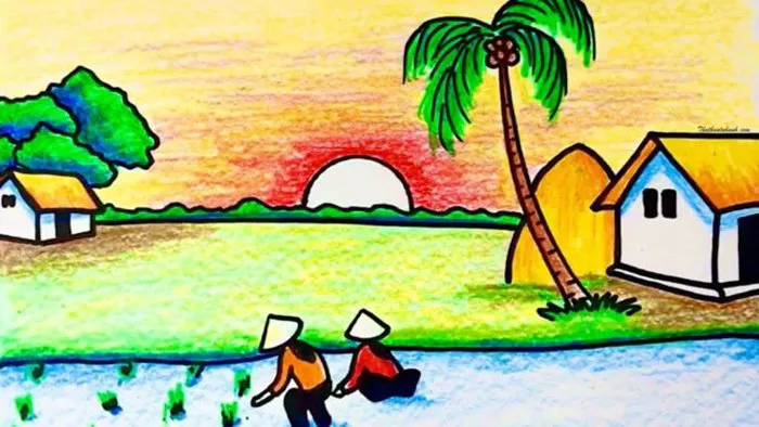 10 Vẽ Tranh Đề Tài Tự Do Ideas | tranh, tranh phong cảnh, bức tranh phong  cảnh