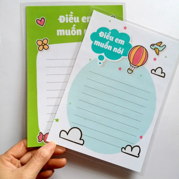 Phiều Điều Em Muốn Nói A5 nhiều mẫu viết điều ước, mục tiêu, lời muốn nói...  | Shopee Việt Nam