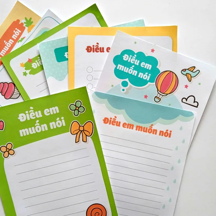 Phiều Điều Em Muốn Nói A5 nhiều mẫu viết điều ước, mục tiêu, lời muốn nói...  | Shopee Việt Nam