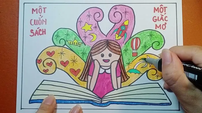 tranh áp phích - vẽ cổ động đọc sách: đại sứ văn hóa đọc | Global education  poster design | KCart3