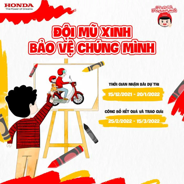 Phát động cuộc thi sáng tác tranh với chủ đề “Đội mũ xinh – Bảo vệ chúng  mình”