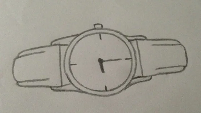 Cách vẽ đồng hồ đeo tay đơn giản | Hướng dẫn vẽ đồng hồ đeo tay bằng bút  chì | Draw a watch easy