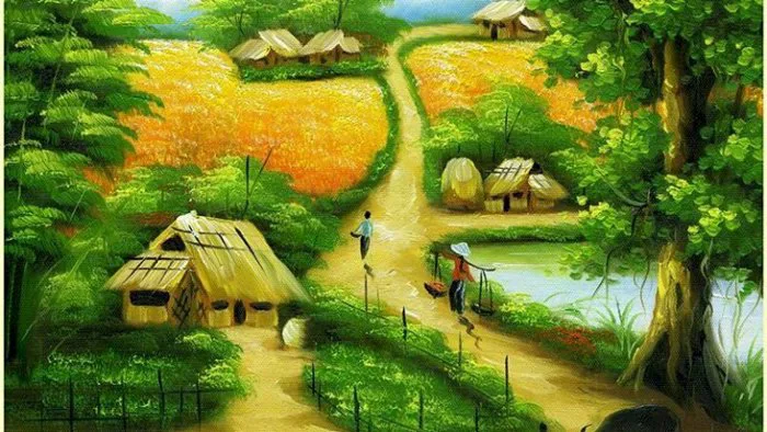 101 mẫu tranh phong cảnh đồng quê đẹp nhất, chất lượng cao, tải miễn phí