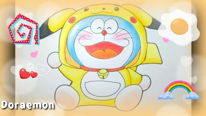 Đăngkute tv. NBTM tập 96 Vẽ Tranh Doraemon Cute 🎨