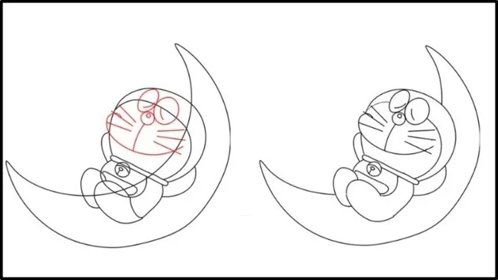 Dạy bé cách vẽ Doraemon - mèo ú nhiều sắc thái cực đáng yêu