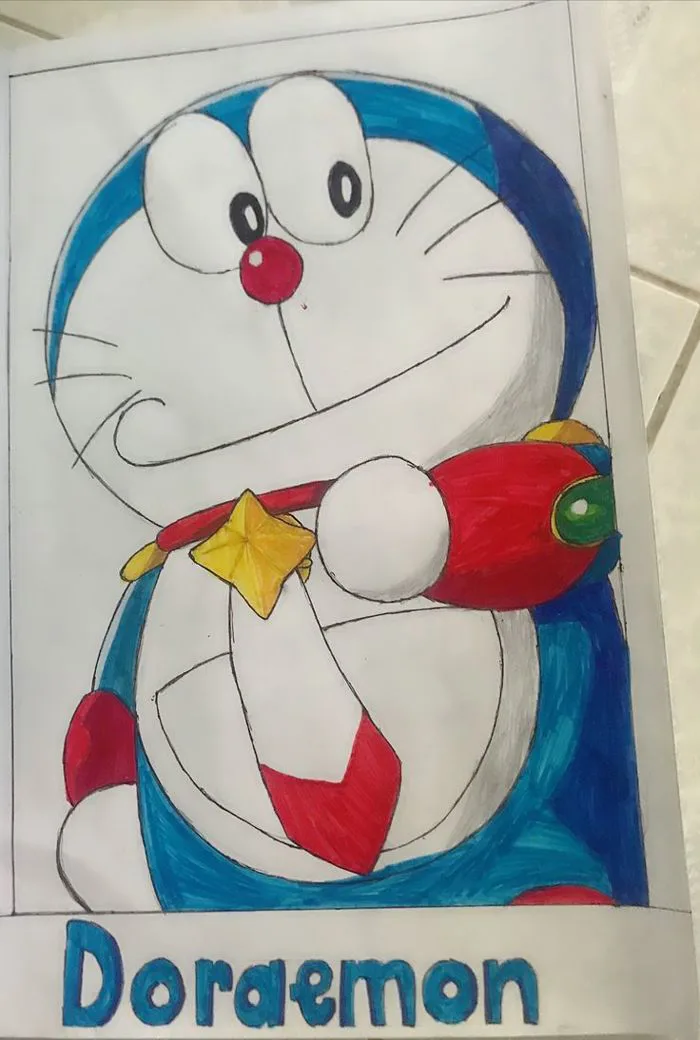Tranh vẽ Doraemon Movie giải cứu ngân hà