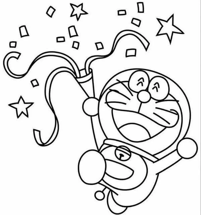 500 tranh tô màu doraemon cho bé đẹp, dễ tô tại nhà