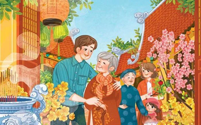 Tranh vẽ đề tài gia đình đẹp nhất
