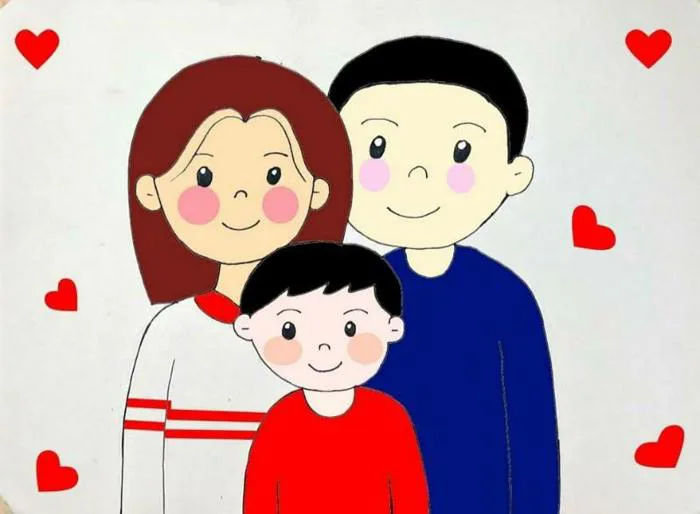99+ Mẫu vẽ tranh gia đình ý nghĩa và đơn giản