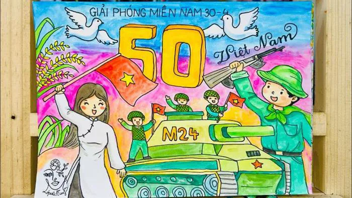 ve-tranh-giai-phong-mien-nam-1