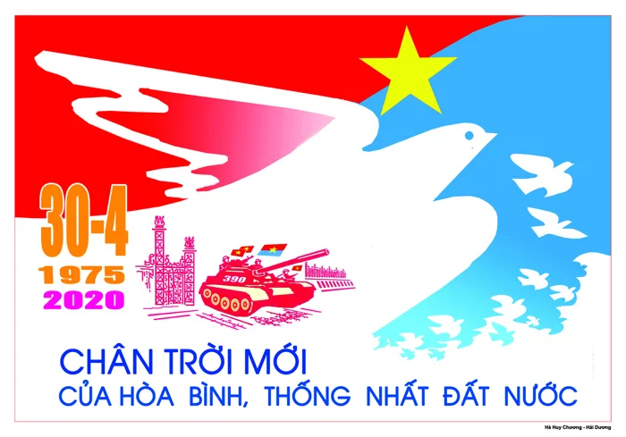 Tin tức - 45 tranh cổ động tuyên truyền kỷ niệm 45 năm Ngày Giải phóng miền  Nam thống nhất đất nước (30/4/1975-30/4/2020)