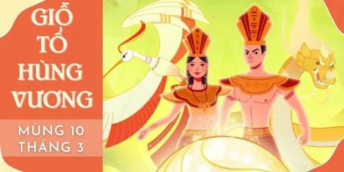 Tham khảo một số tranh vẽ Giỗ Tổ Hùng Vương​