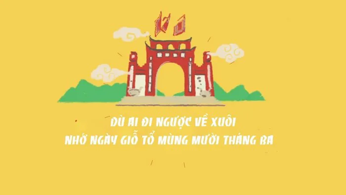 Những bức tranh vẽ Giỗ Tổ Hùng Vương ý nghĩa