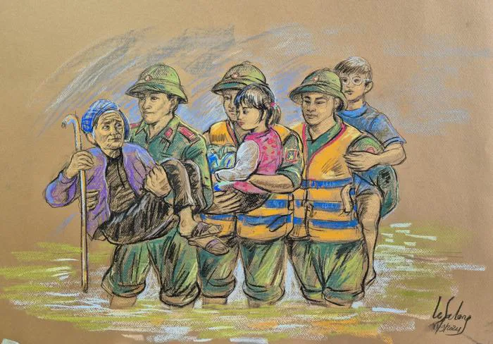 Họa sĩ Lê Sa Long vẽ và bán tranh đều vì 'Thương lắm, đồng bào tôi'