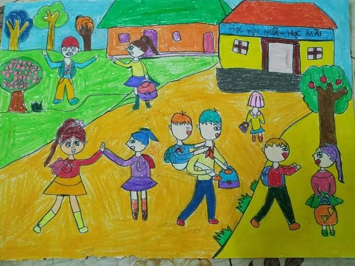Vẽ tranh góp sách tặng trẻ em nghèo - Ngôi sao