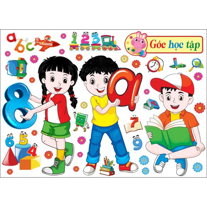 ✂ CẮT SẴN ✂ Tranh mầm non dán góc học tập | Shopee Việt Nam