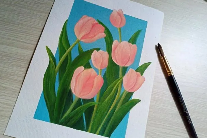 Vẽ hoa tulip: Chi tiết cách vẽ đơn giản bằng tay và phần mềm