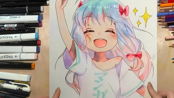 100+ hình vẽ tranh anime nữ đẹp hút hồn | Hướng dẫn vẽ