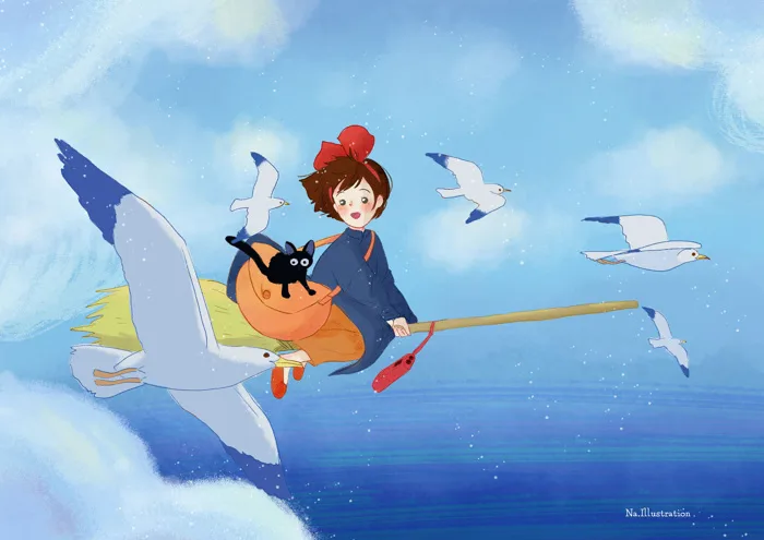 Độc đáo nhân vật hoạt hình Ghibli vẽ theo phong cách Việt