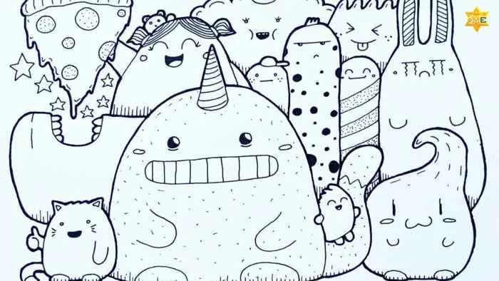 Bí quyết vẽ doodle hoạt hình đơn giản và đáng yêu nhất