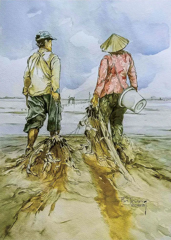 Nghệ thuật tranh màu nước