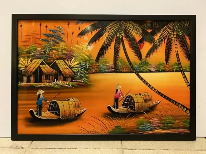 101+ Tranh phong cảnh làng quê, đồng quê Việt Nam tuyệt đẹp
