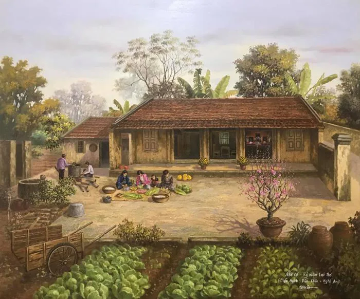 Trọn bộ tranh “Làng quê” của họa sĩ Trần Nguyên làm thổn thức bao trái tim  của thế hệ 8x, 9x