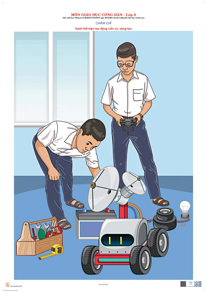 Tranh thể hiện lao động cần cù, sáng tạo – CÔNG TY CỔ PHẦN TRƯỜNG VIỆT