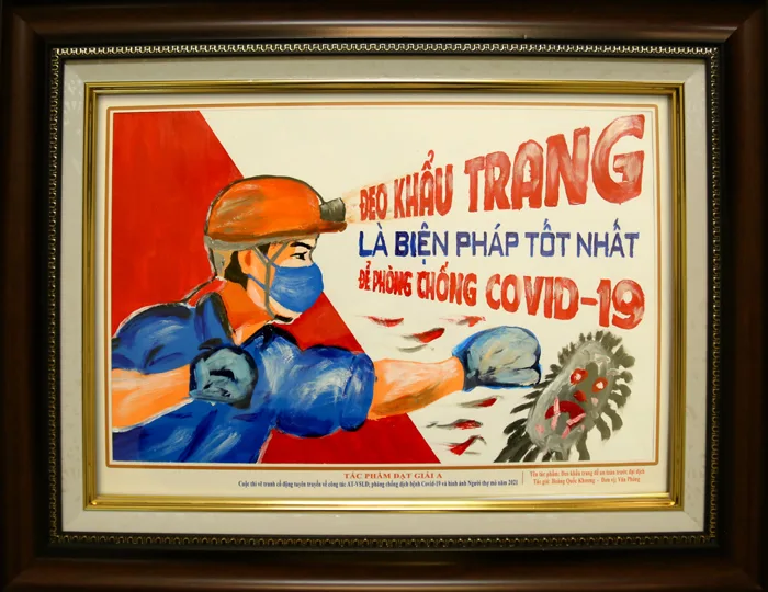 Công đoàn Than Nam Mẫu tổng kết cuộc thi vẽ tranh cổ động tuyên truyền về  công tác AT-VSLĐ; phòng ch - Than Nam Mẫu