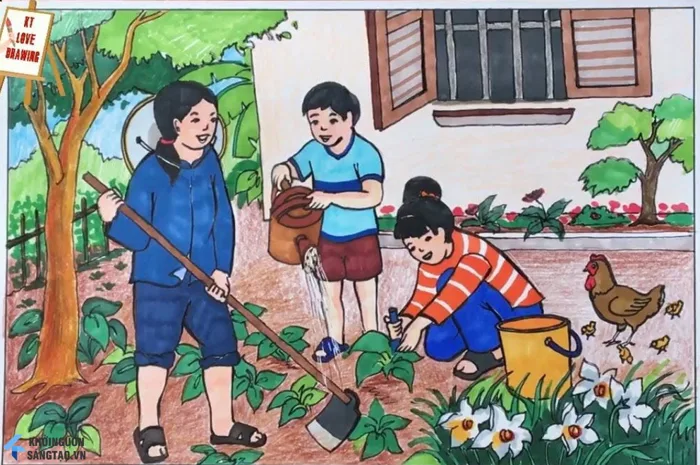 15+ Vẽ Tranh Đề Tài Lao Động Đẹp, Truyền Tải Giá Trị Nhân Văn