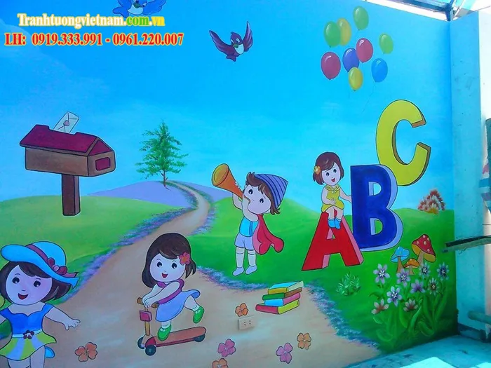 Dịch vụ vẽ tranh tường mầm non uy tín chuyên nghiệp