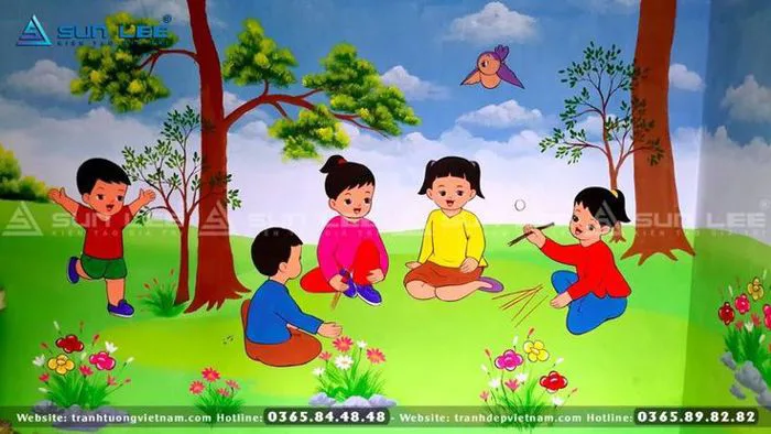 Dịch vụ vẽ tranh tường mầm non đẹp nhất