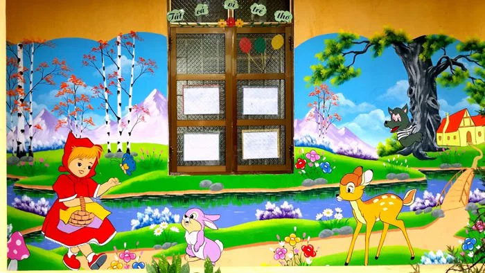 Vẽ tranh tường mầm non tại Hải Phòng - Mỹ Thuật Trang Trí