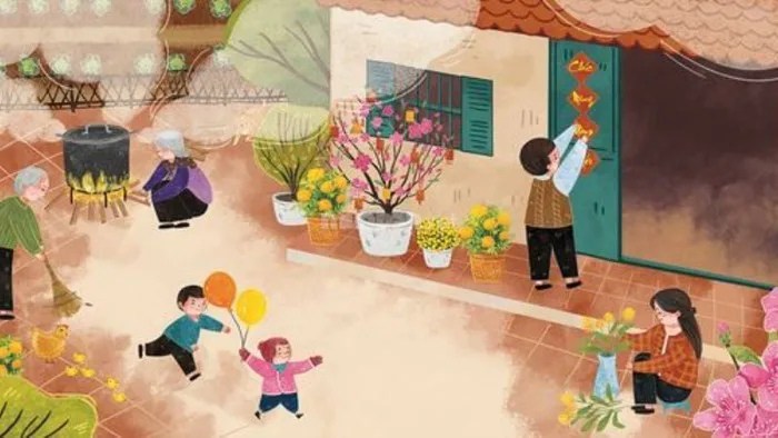 Gợi ý 55+ Ý tưởng vẽ tranh ngày tết trên giấy A3 độc đáo