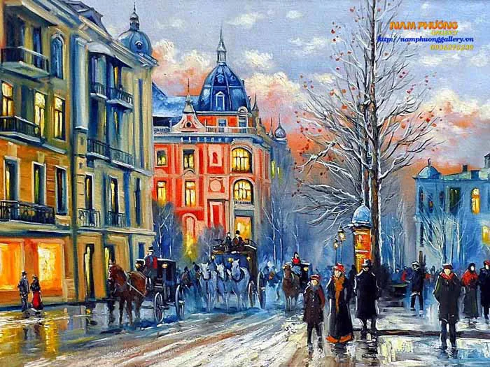 5 Bức Tranh Phong Cảnh Thành Phố Mang Nét đẹp Hiện đại