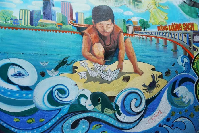 Thành phố 2030” qua tranh tường nghệ thuật