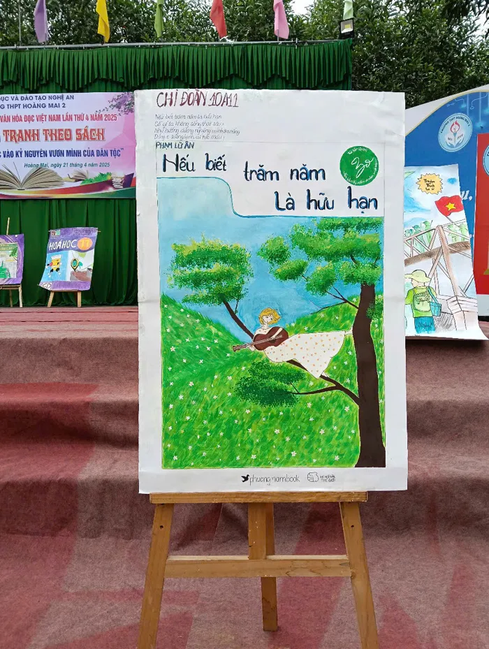 Hội thi “Vẽ tranh theo sách” với chủ đề “Cùng sách bước vào kỷ nguyên vươn  mình của dân tộc”. ​