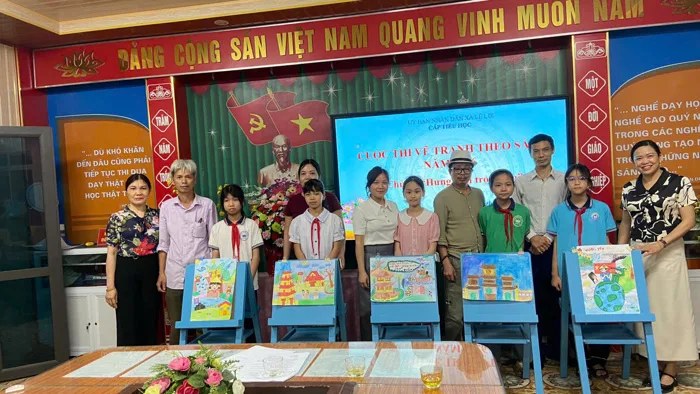 Xã Lê Lợi có 02 học sinh đại diện tham gia Cuộc thi vẽ tranh theo sách cấp  tỉnh năm 2026