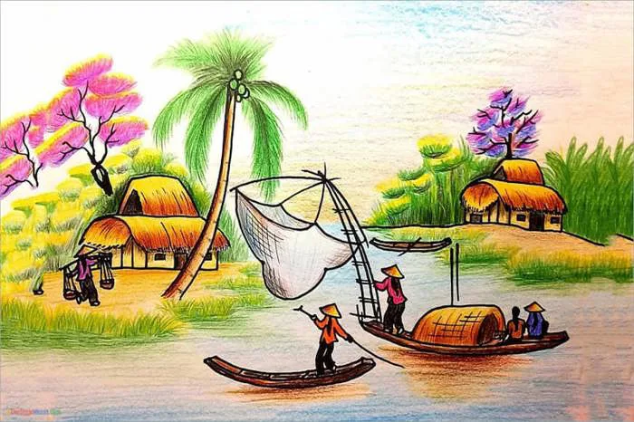 Hướng dẫn cách vẽ phong cảnh thiên nhiên từng bước
