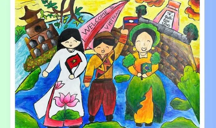 Vẽ tranh Quốc tế Thiếu nhi 1 6 đơn giản mà đẹp cho bé 2026