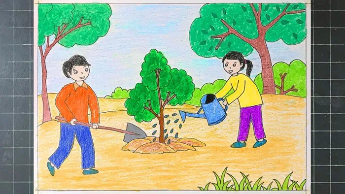 Vẽ tranh bảo vệ môi trường | Vẽ tranh thiếu nhi làm nghìn việc tốt (P1)