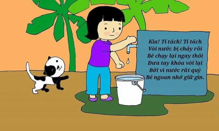 Bài Thơ Tiết Kiệm Nước: Nội Dung + Hình Ảnh + Giáo Án