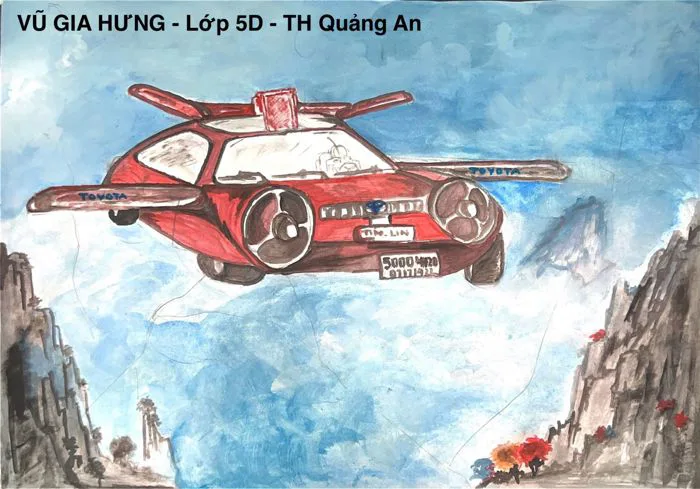 Thiếu nhi Liên đội trường Tiểu học Quảng An tham gia cuộc thi vẽ tranh “ Toyota - Chiếc ô tô mơ ước” ...