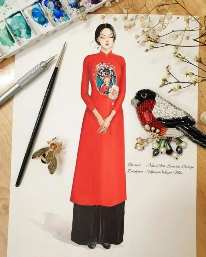 Vẽ áo dài – Hướng dẫn chi tiết, cảm hứng và ý tưởng đẹp