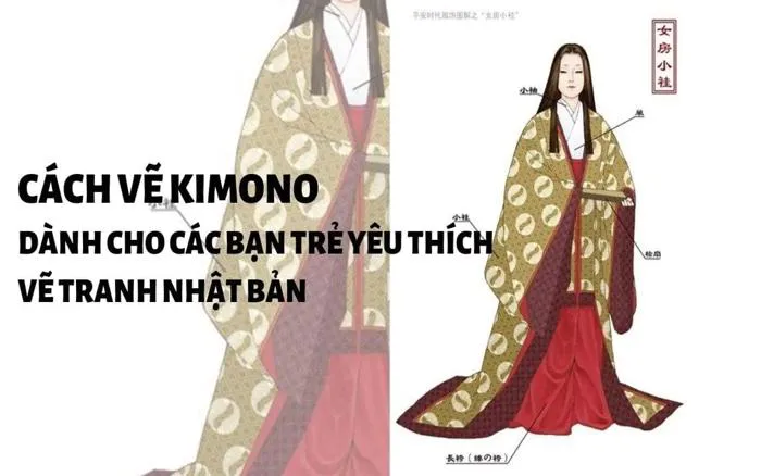 Cách vẽ kimono - dành cho những bạn yêu vẽ tranh Nhật Bản
