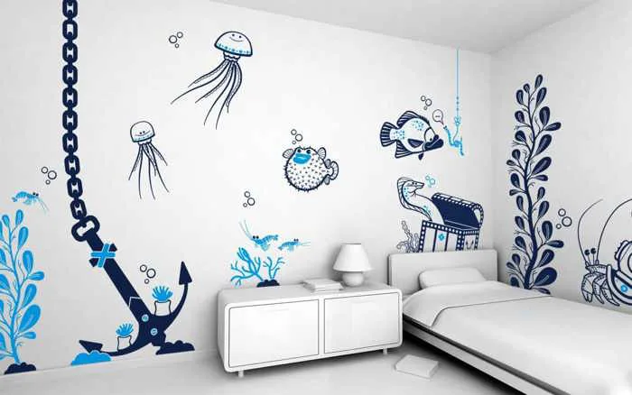 Những lưu ý khi vẽ tranh tường trang trí phòng khách