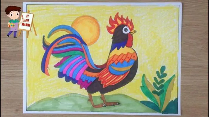 Vẽ tranh trang trí với các màu Tương phản | Cách vẽ tranh trang trí với các  màu Tương phản P3