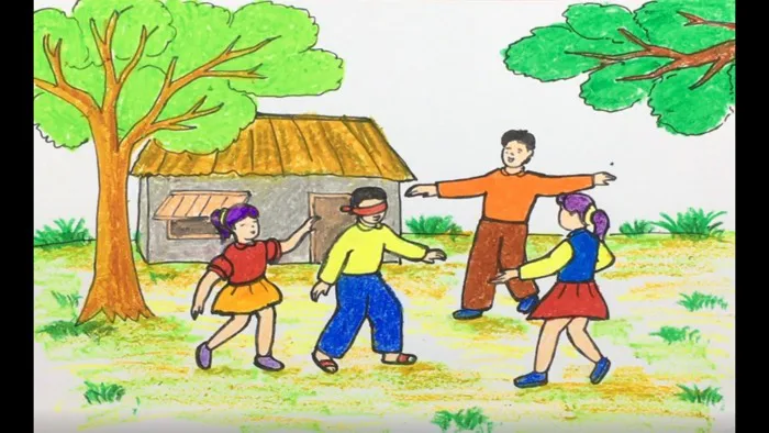 Vẽ tranh trò chơi dân gian | Mỹ thuật Lớp 7 - Bài tập Mỹ thuật Lớp 7 - Giải  bài tập Mỹ thuật Lớp 7 | Lazi.vn - Cộng đồng Tri thức & Giáo dục