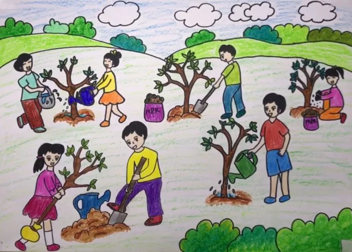 Vẽ Tranh Bảo Vệ Môi Trường Đẹp Độc Đáo Ý Nghĩa